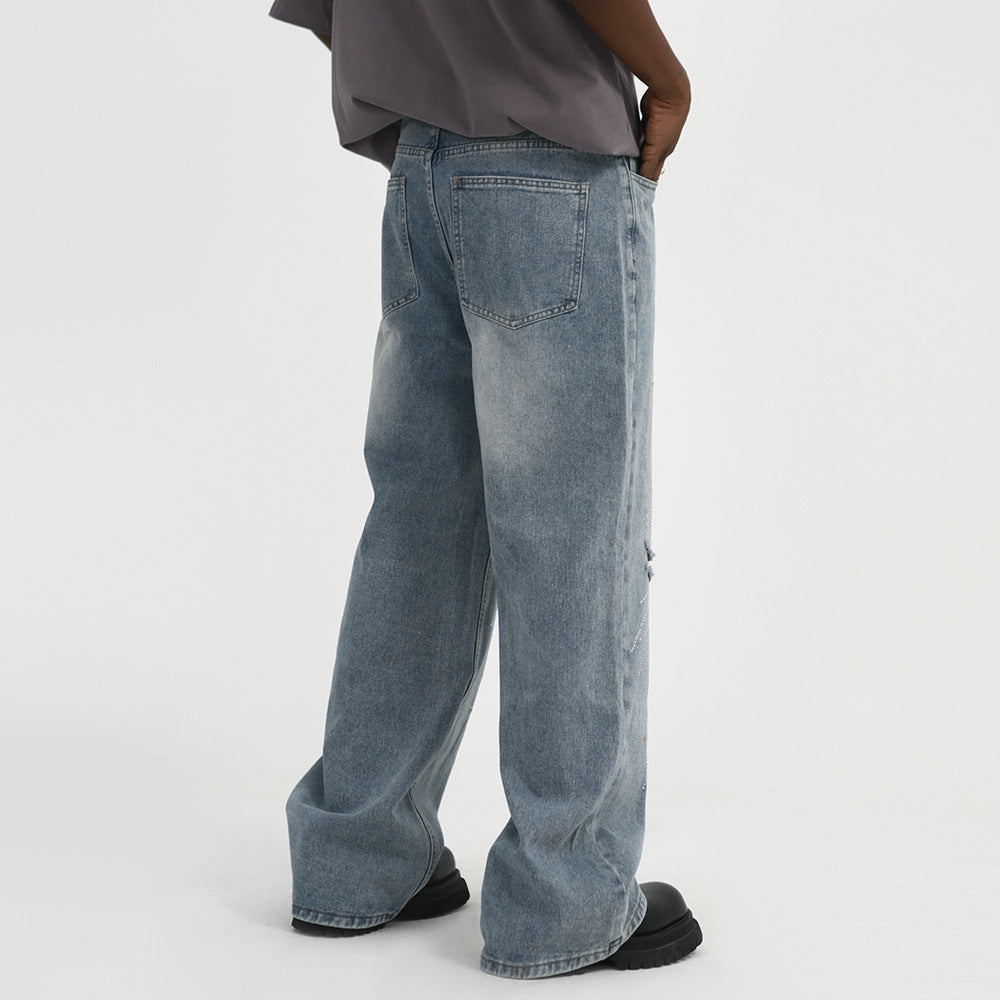 Fashion Holes Knee Jeans For Men