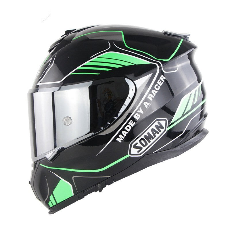 Motorrad-Integralhelm, Motorradhelm mit Doppellinse, Vollschutz