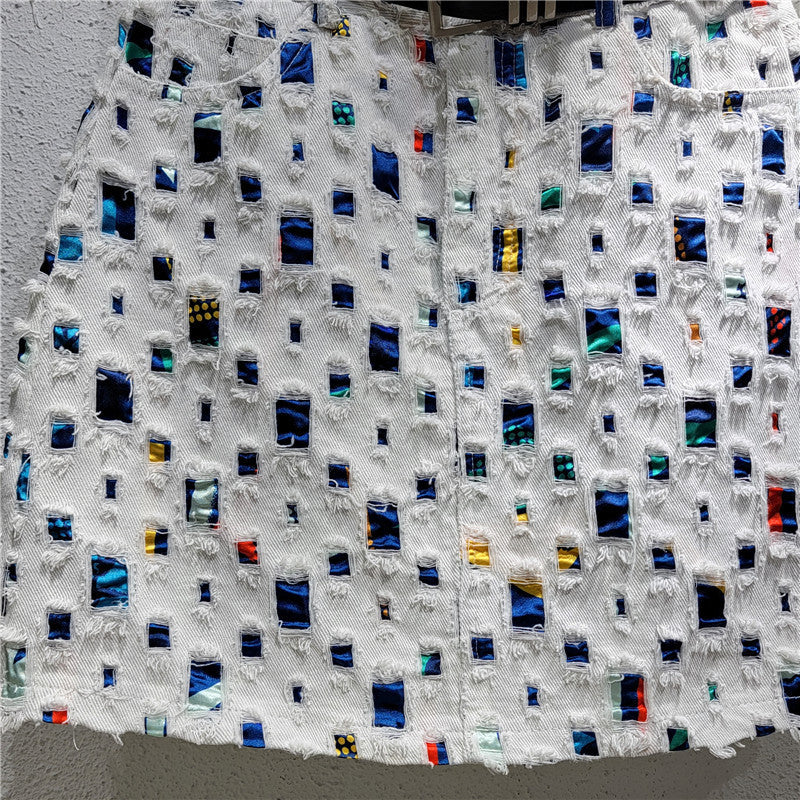 Jupe portefeuille en jean Design Sense