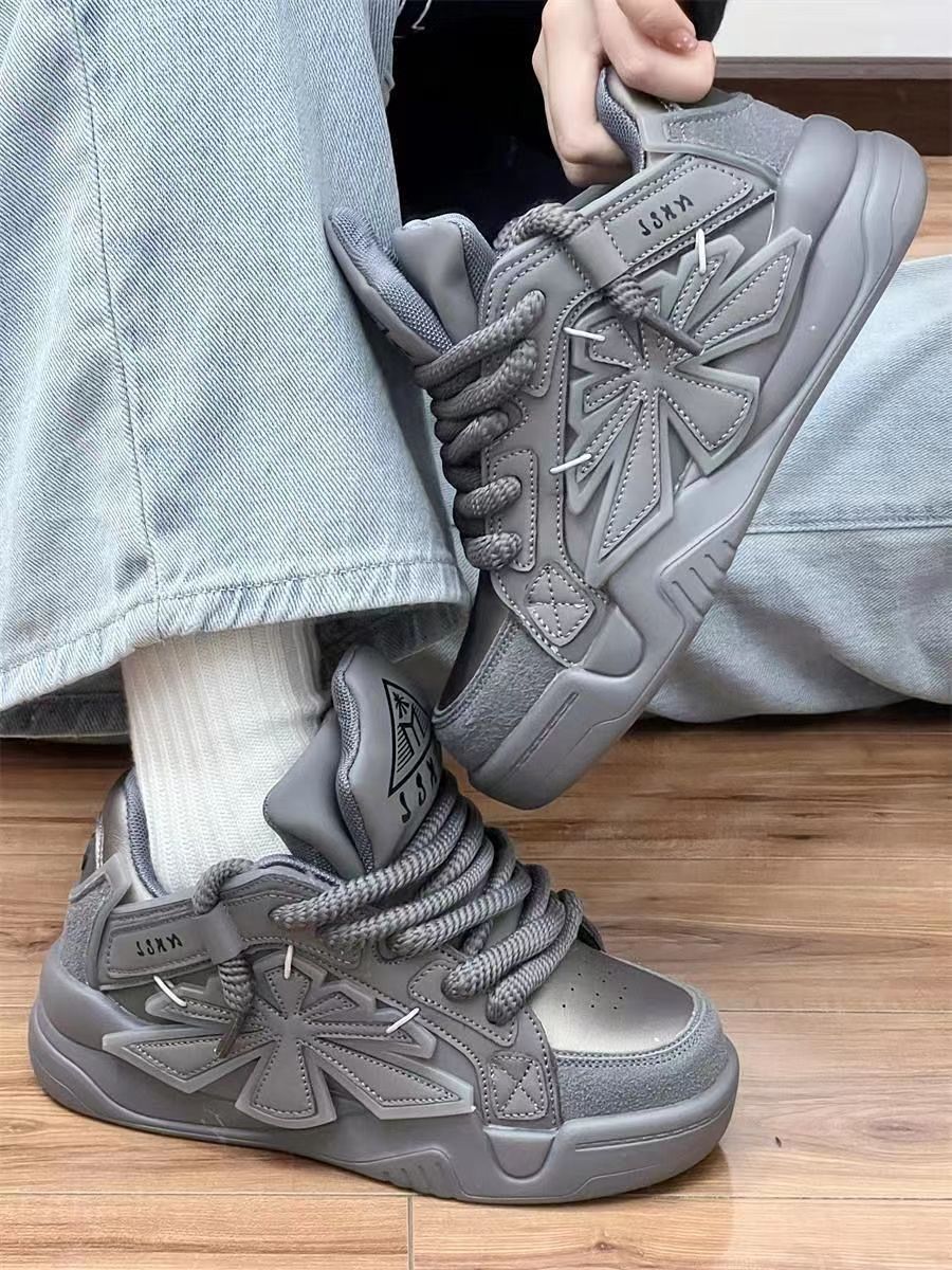 Niche Bread Style Thick Bottom Heightened Daddy Shoes