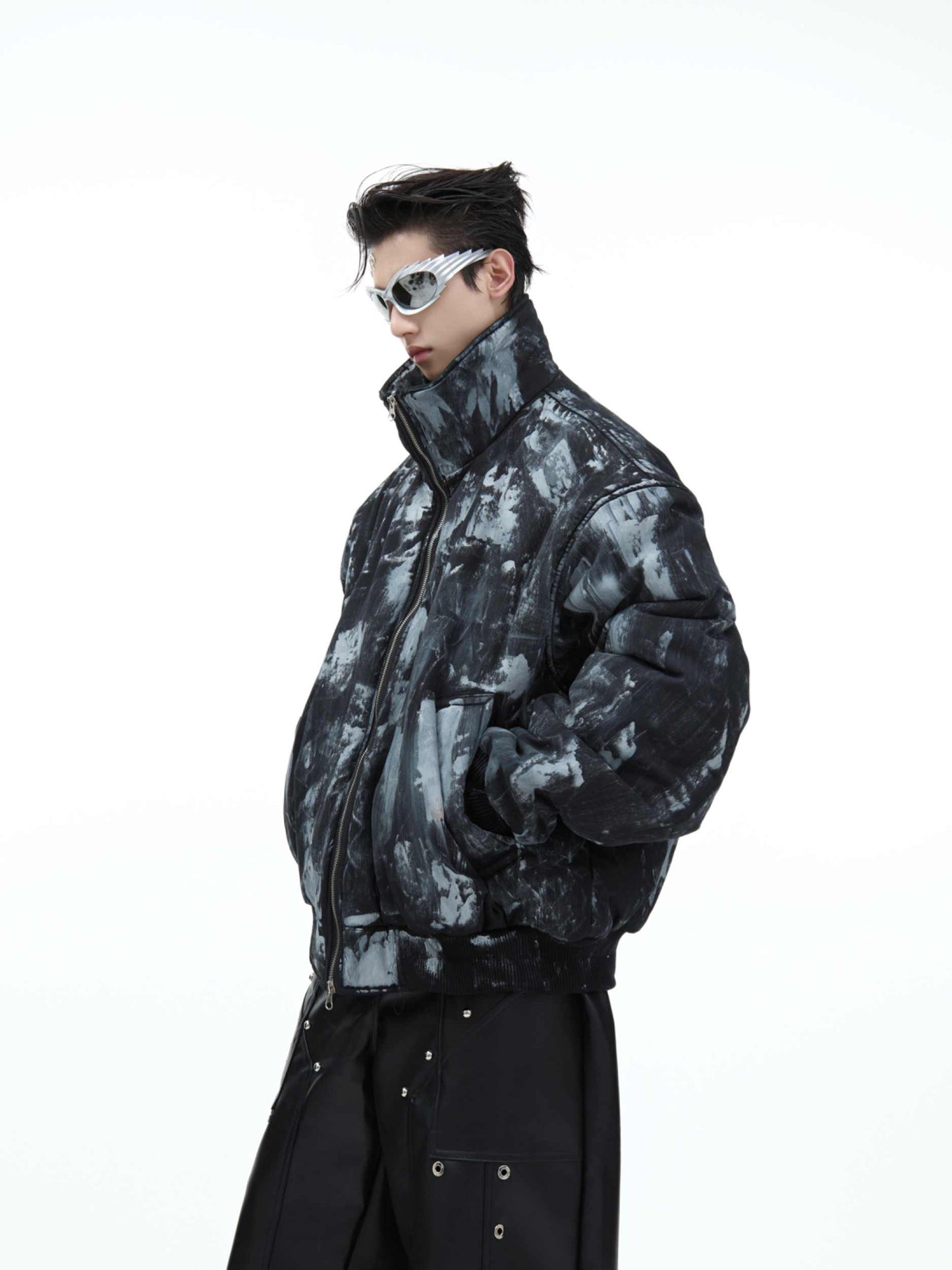 Retro Distressed Thicken Cotton Clothes Coat