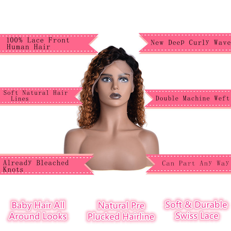 Copricapo completo stile naturale soffice bobo testa capelli corti ricci