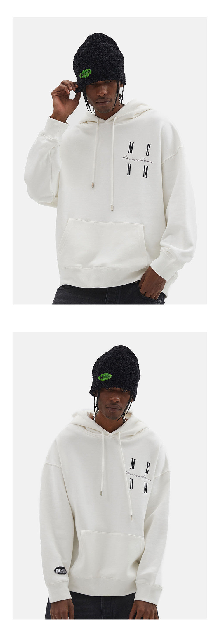 MEDM Sweat à capuche Tide Brand Couples