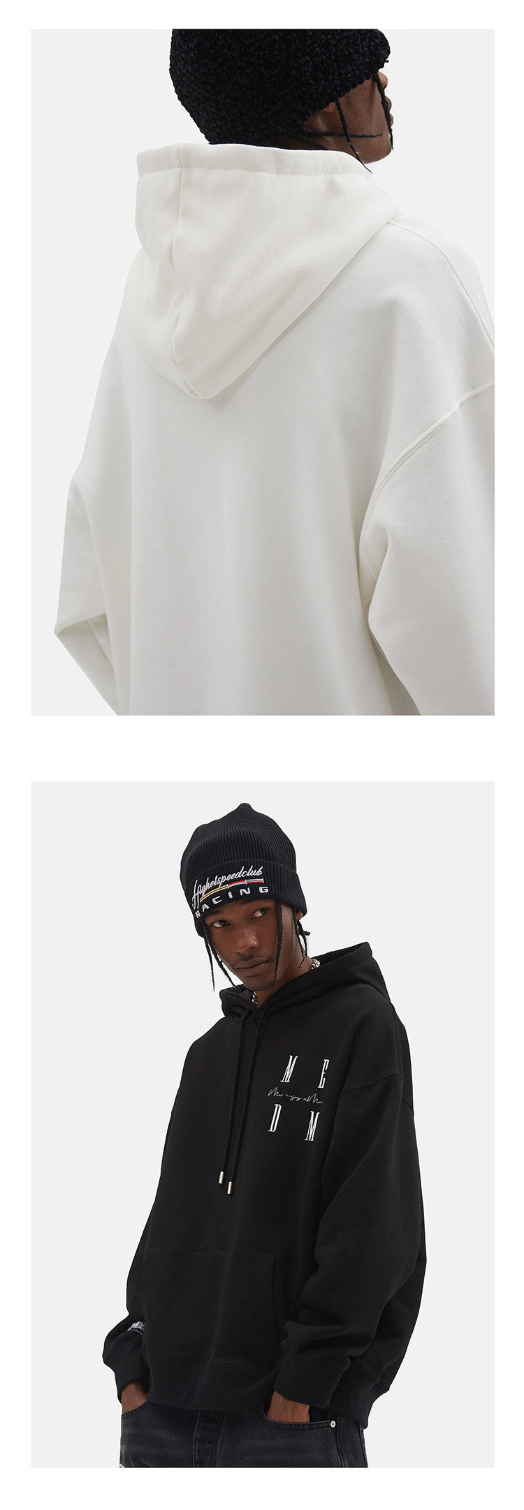 MEDM Sweat à capuche Tide Brand Couples