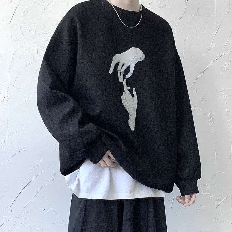 Trendy All-Match Handsome Shirt Sweater Men