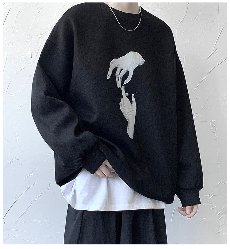 Trendy All-Match Handsome Shirt Sweater Men