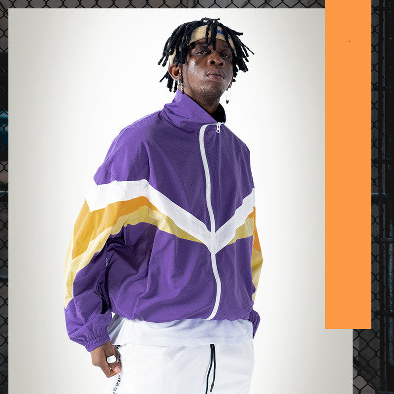 Fashion Plus Size Youth Retro Style Jacket Men's Sports Top