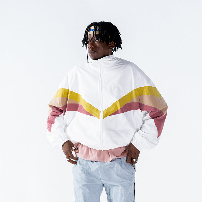 Fashion Plus Size Youth Retro Style Jacket Men's Sports Top