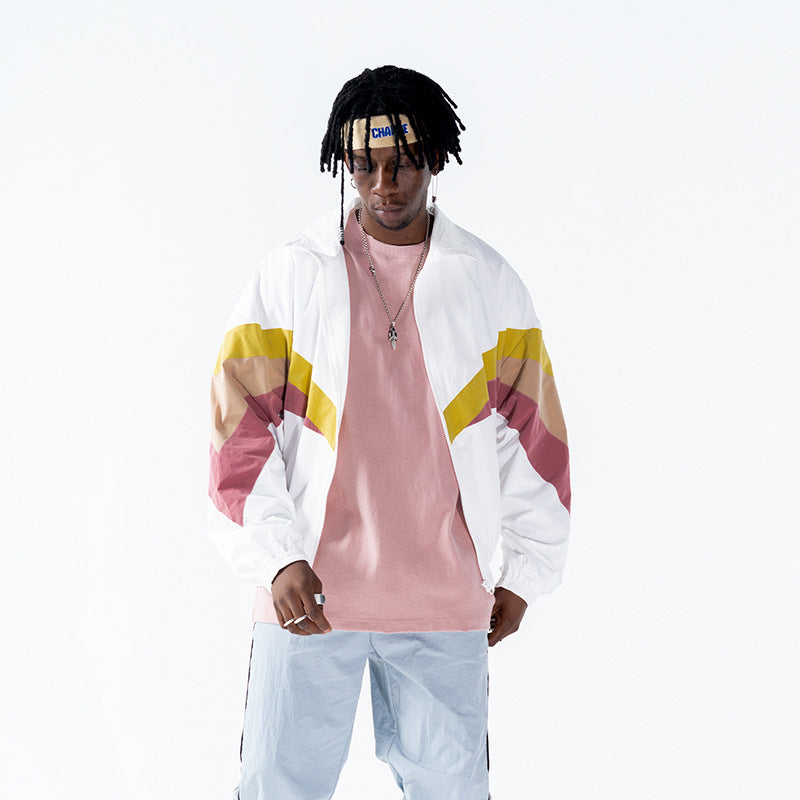 Fashion Plus Size Youth Retro Style Jacket Men's Sports Top