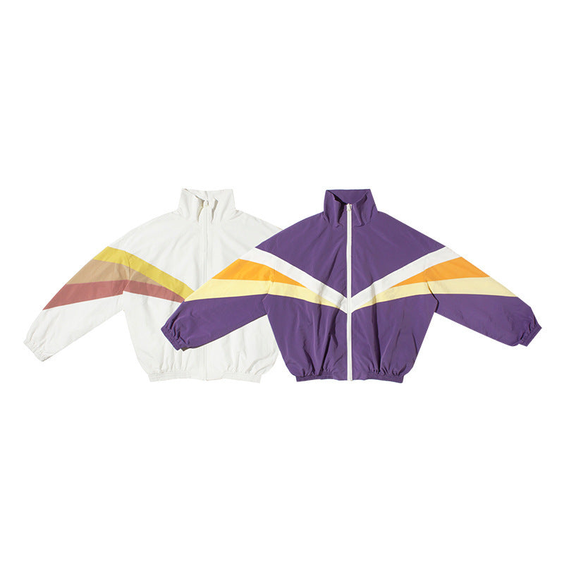 Fashion Plus Size Youth Retro Style Jacket Men's Sports Top