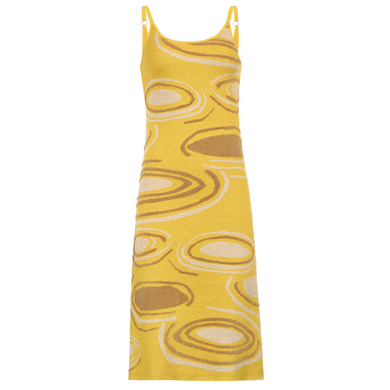 Personalized Vortex Tie-dye Woolen Sling Bag Hip Dress
