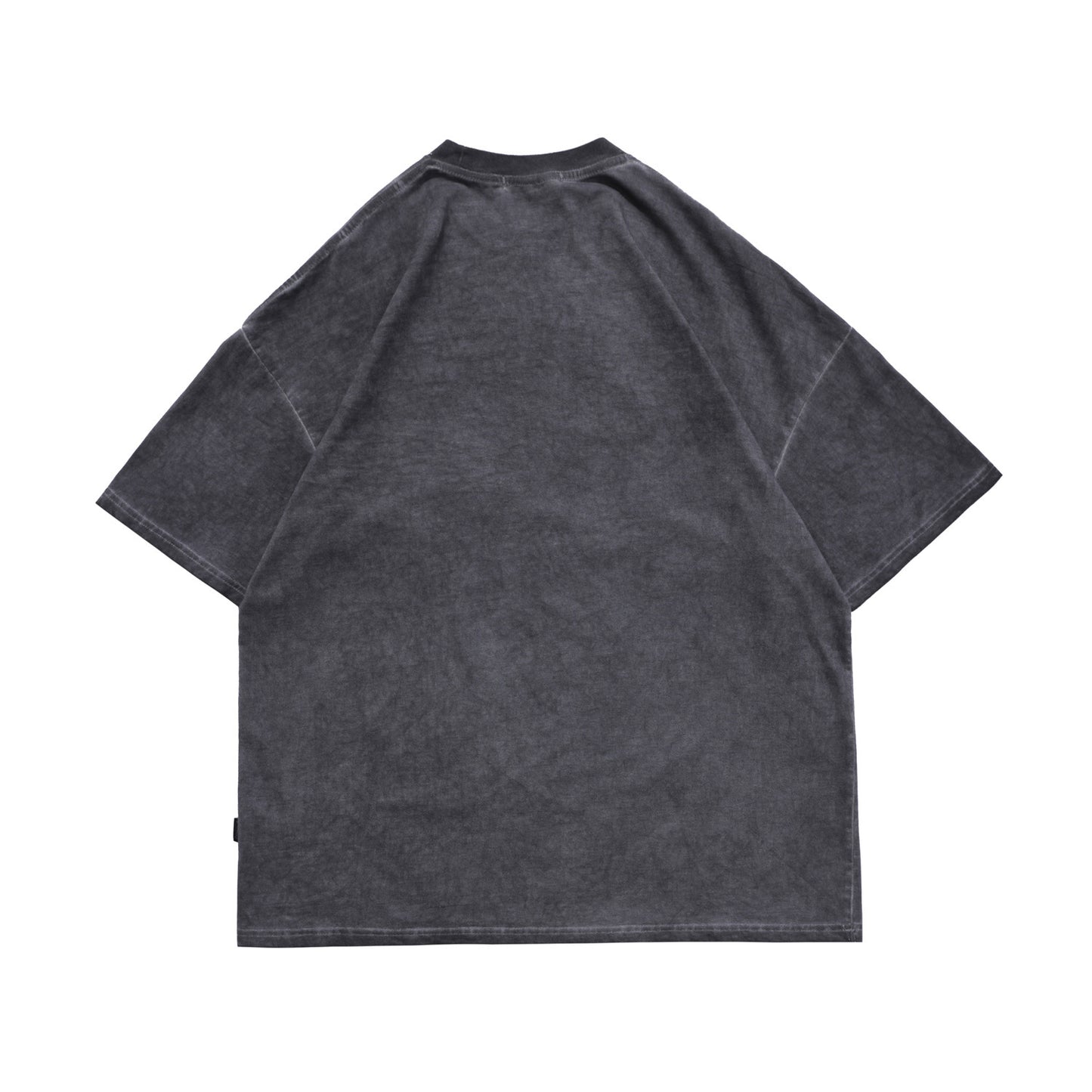 T-shirt ample à manches courtes et imprimé rock délavé pour homme, nouveauté printemps-été, National Tide