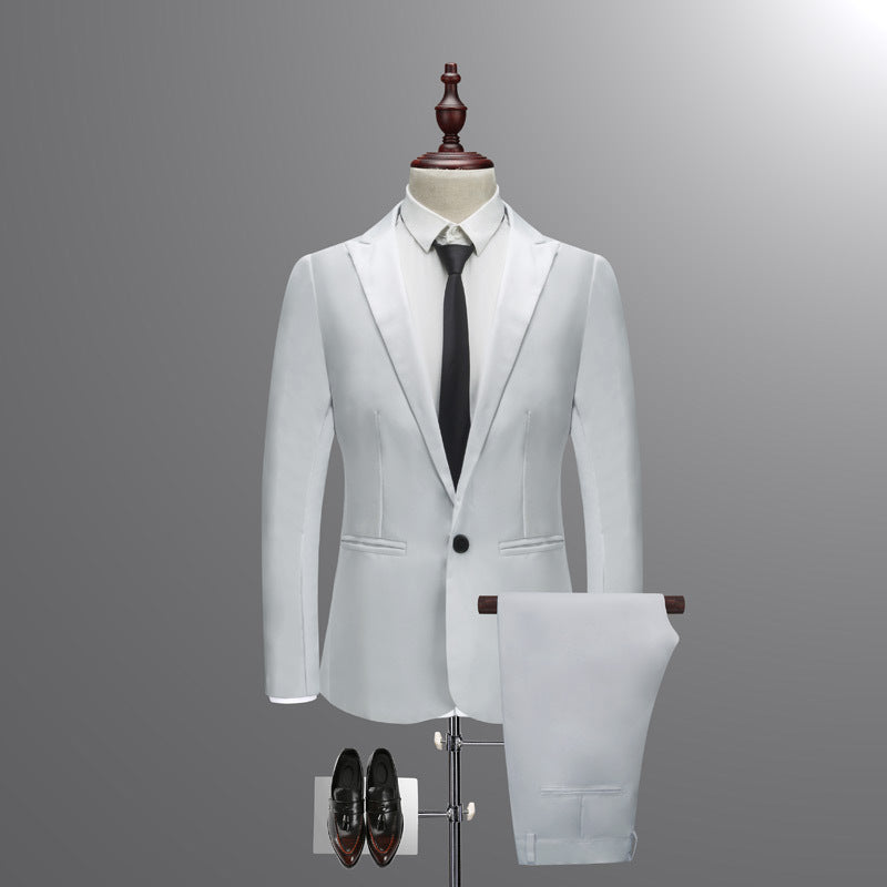 Casual Business Suit Two-piece Style Slim Men's Suit