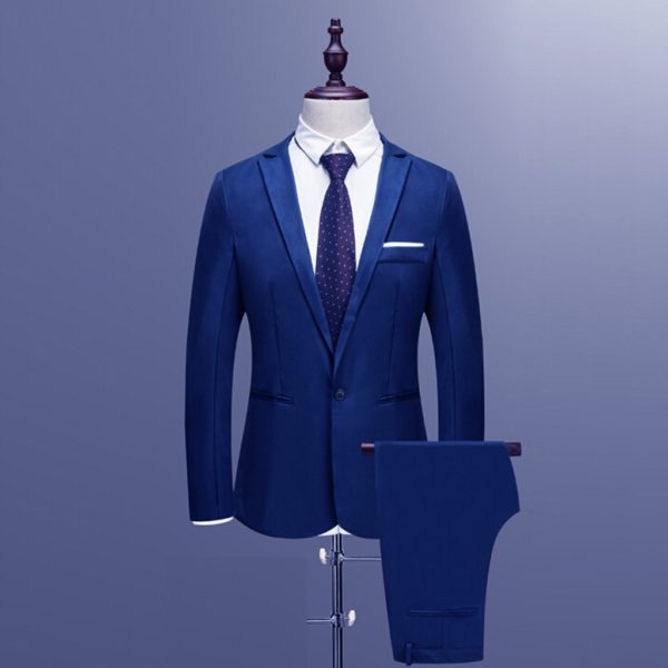 Casual Business Suit Two-piece Style Slim Men's Suit