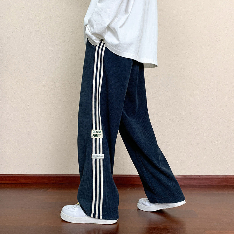 Loose Straight Cargo Casual Pants