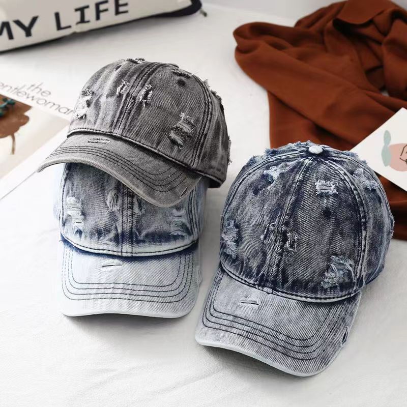 Retro Washed-out Denim Hat