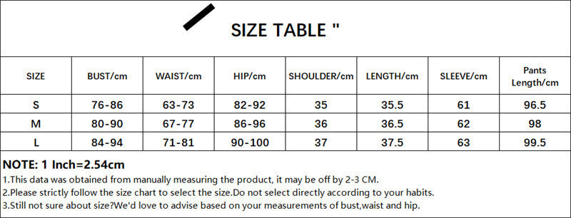 Fashion Solid Color Simple Sports Long-sleeved Top High Waist Slim-fit Straight Trousers Two-piece Set