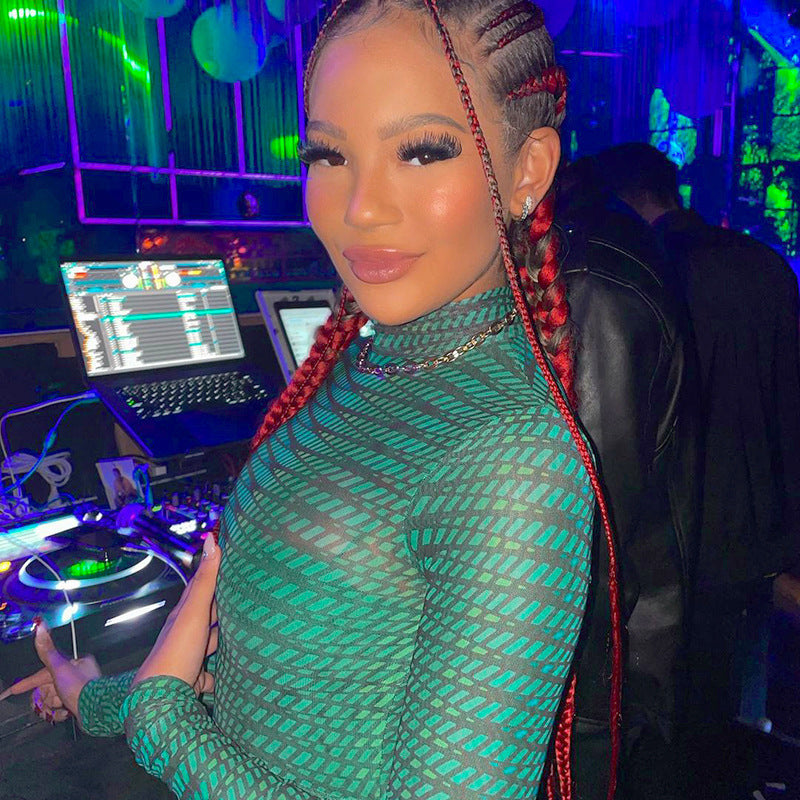 Nouvelle combinaison sexy slim à col rond et fermeture éclair invisible dans le dos