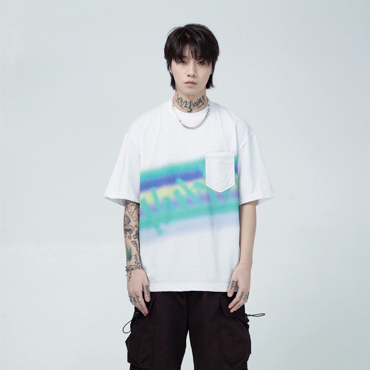 Plus Size Men's Clothing Short Sleeve Pure Cotton Trendy Loose