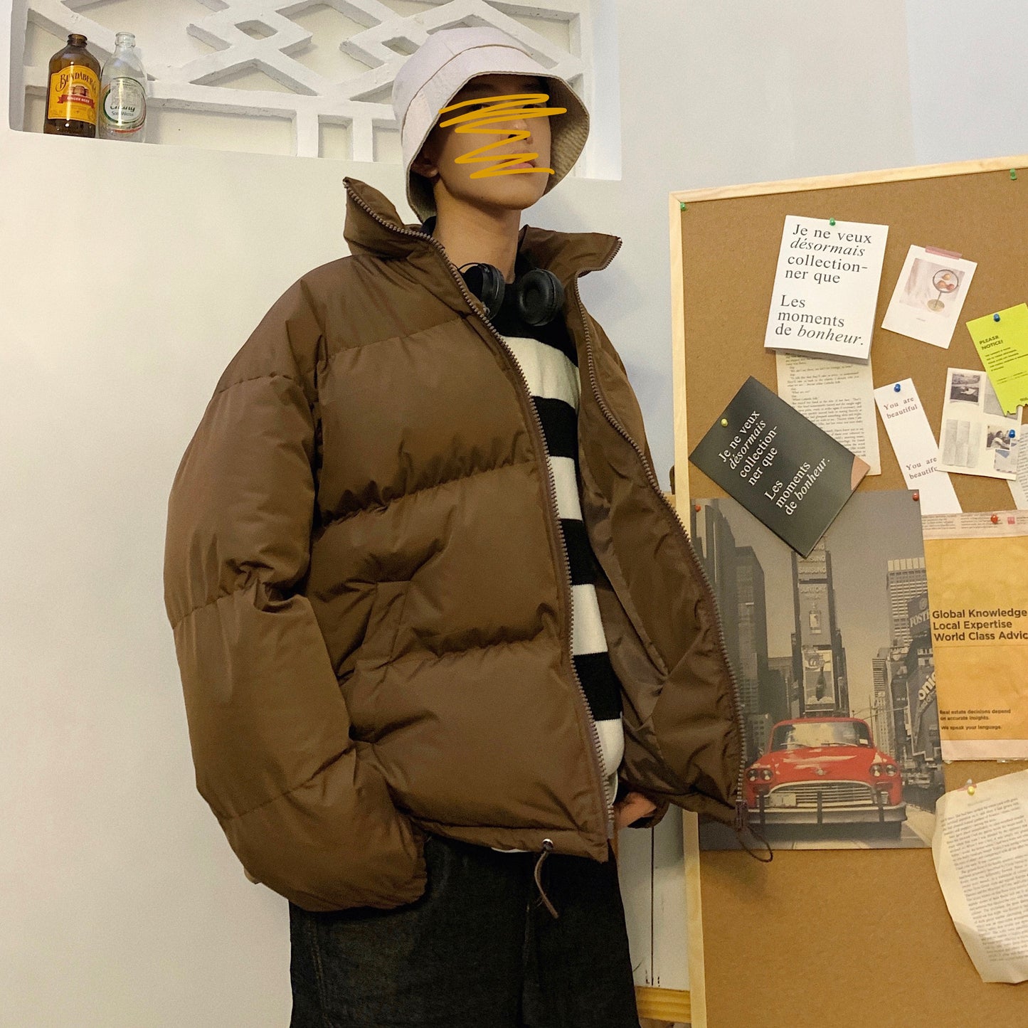 Solid color loose coat