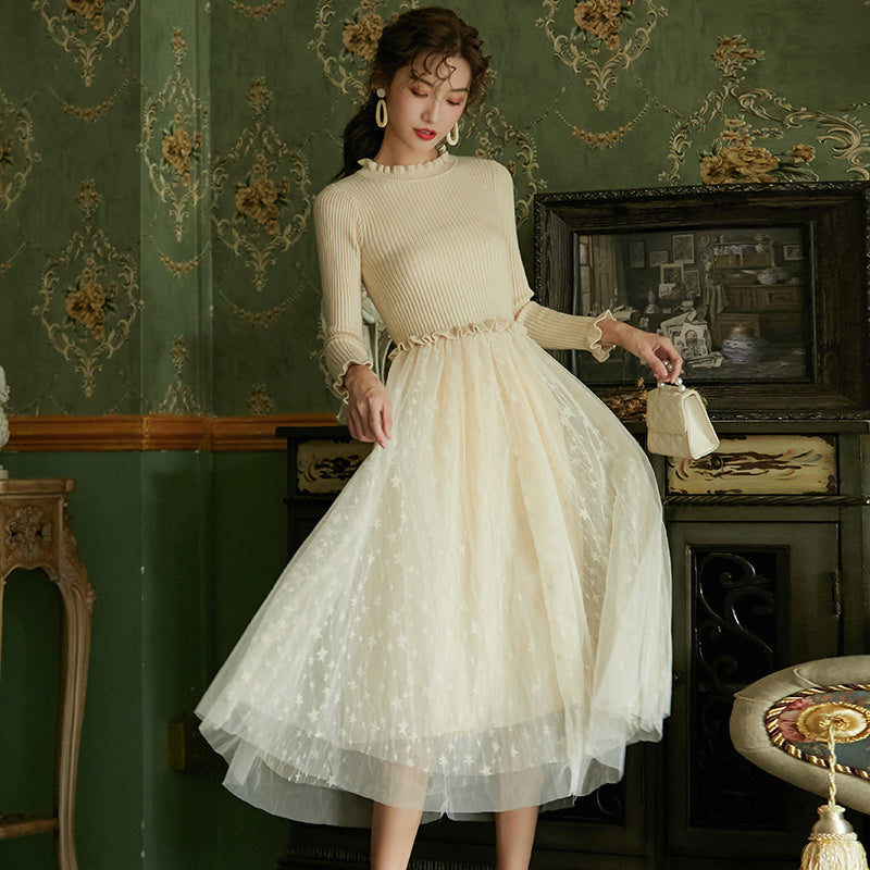 Long sleeve sweater dress