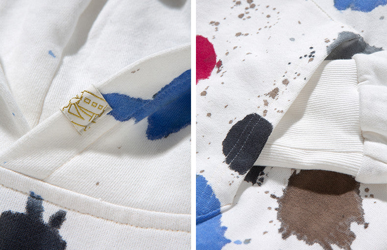 Sweat-shirt avec des éclaboussures d'encre