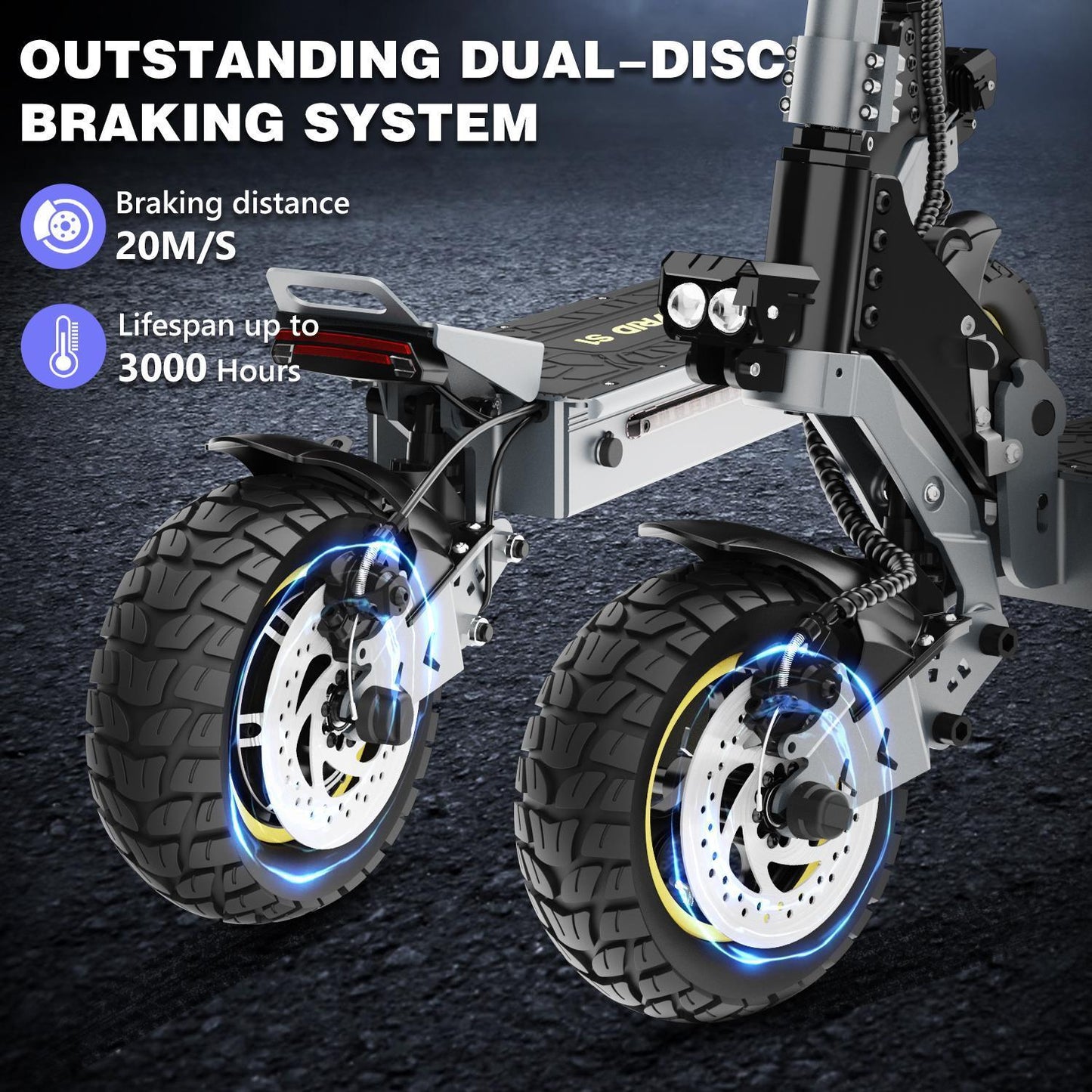 Electric Scooter 700W Motor 15A Maximum Speed Maximum Range 40km