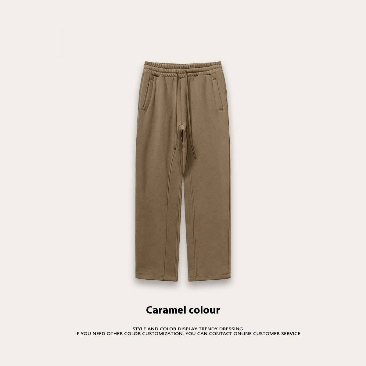 Autumn Fleece Solid Color Hooded Sweater Casual Loose Cardigan Sports Pants