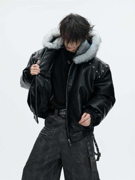 Hooded Extra-thick Fleece-lined Winter Coat