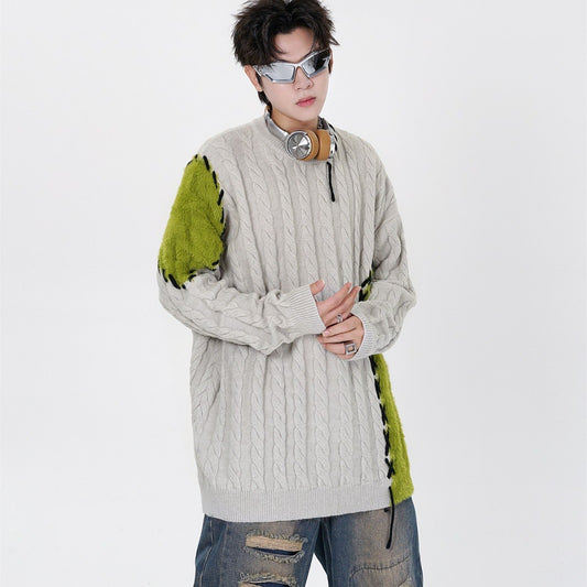 Men And Women Couple Crew Neck Casual Sweater