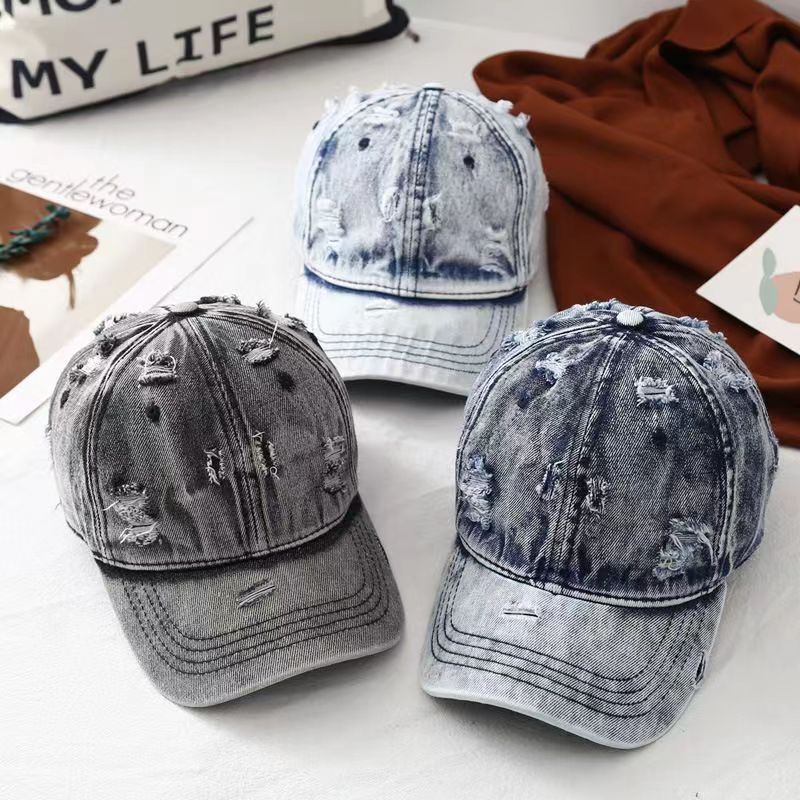 Retro Washed-out Denim Hat