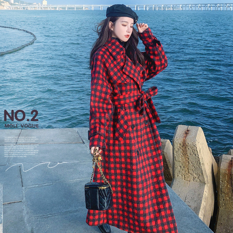 Loose And Thin British Style Mid-length Coat