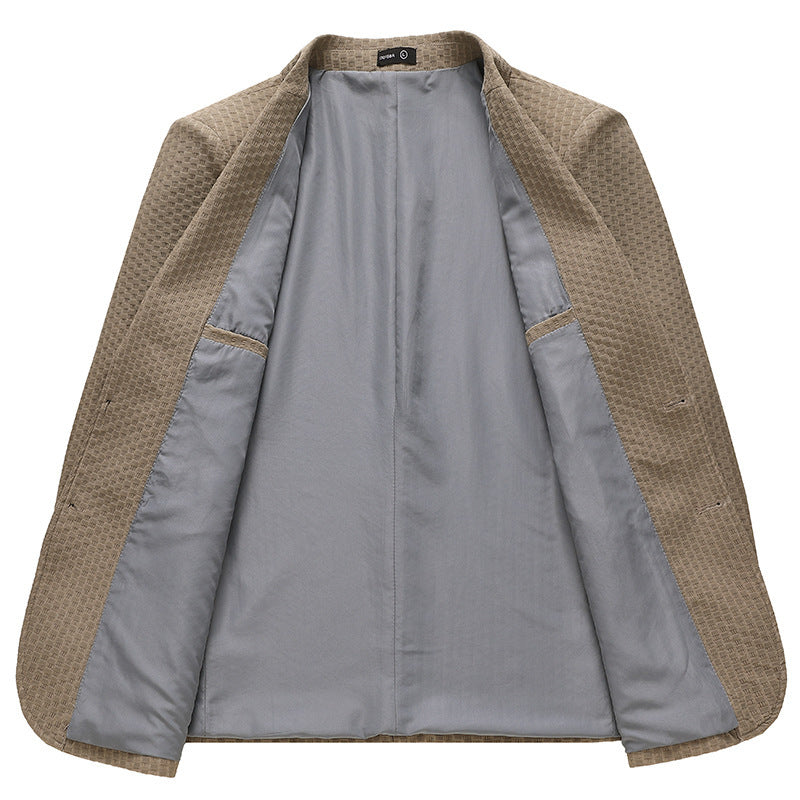 Brocade Ammonia Fabric Plaid Jacquard Suit