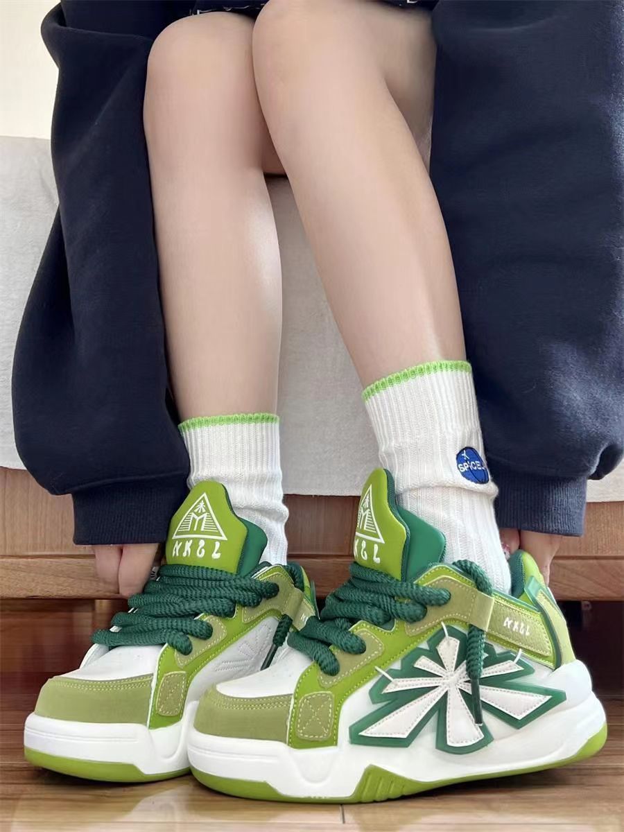 Niche Bread Style Thick Bottom Heightened Daddy Shoes