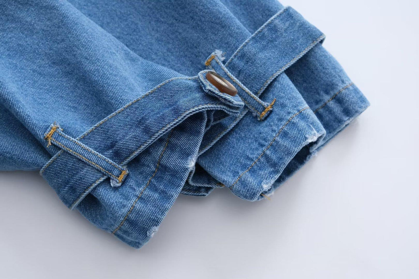 Fashion Double Breasted Belt Trench Coat