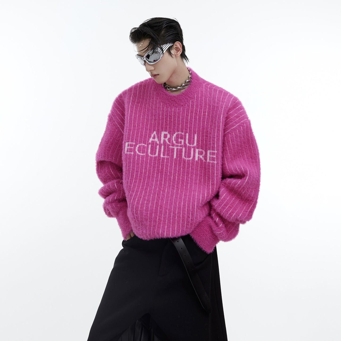 Pull en maille épaisse à motif Pit