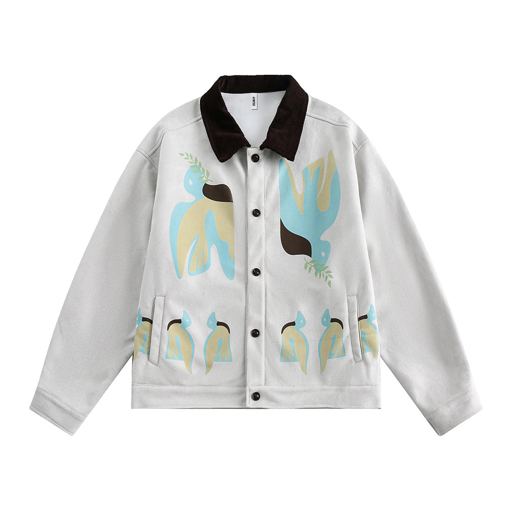 Stitching Contrast Color Jacket