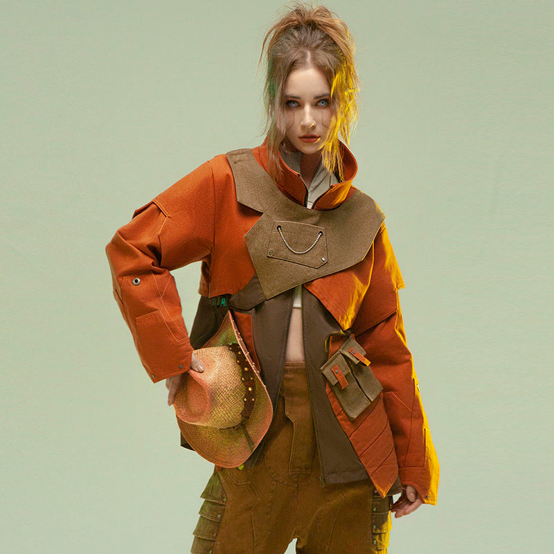 Veste d'aventure décontractée multipoches pour homme