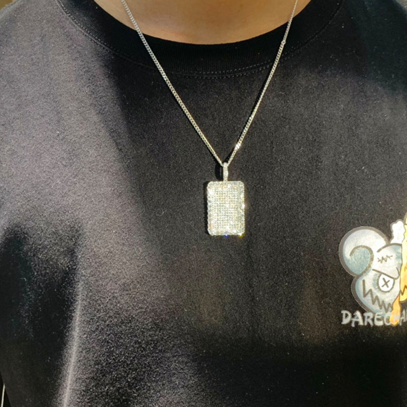 Collana con diamanti in stile hip hop