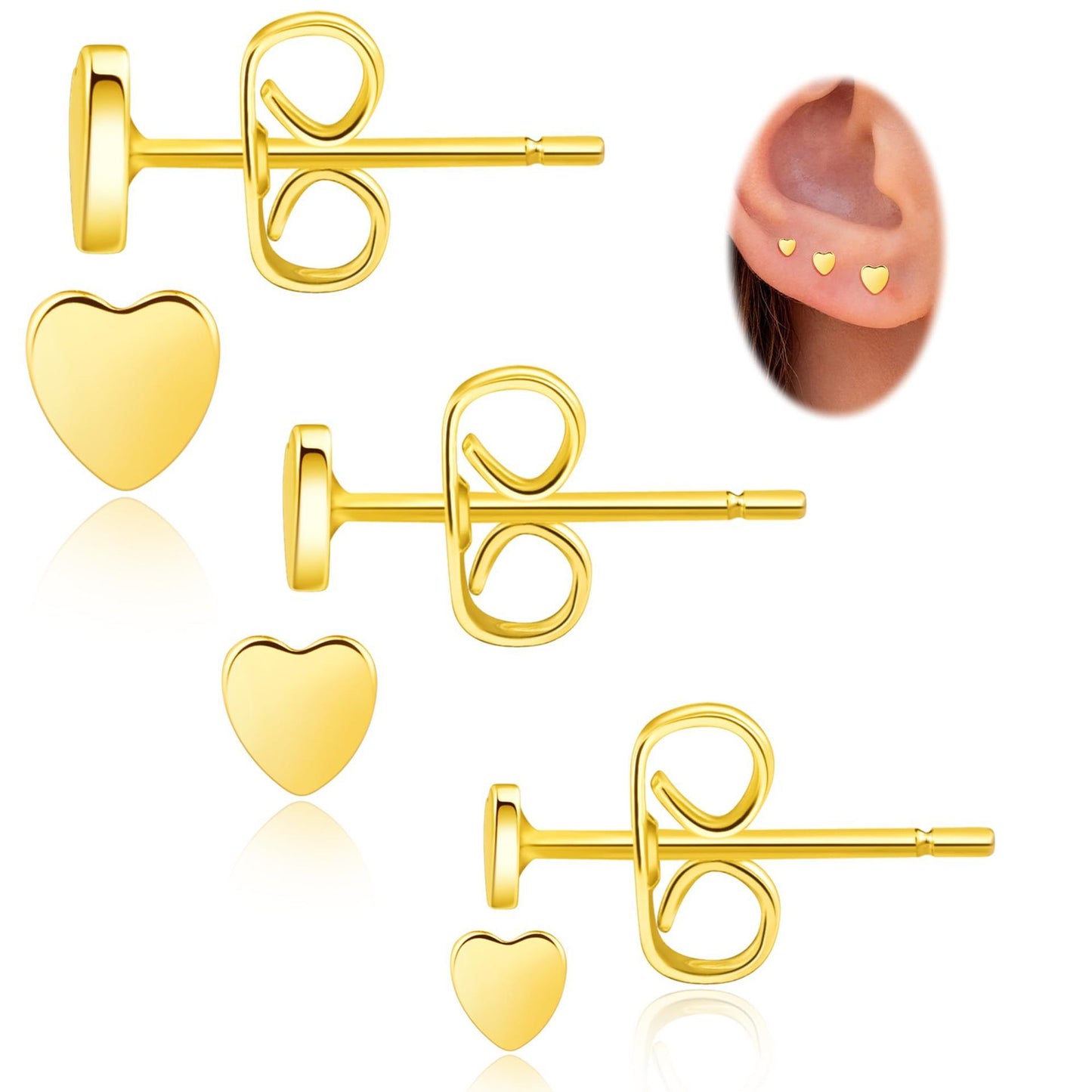 Brass Gold Plating Fashion Design Earring Set