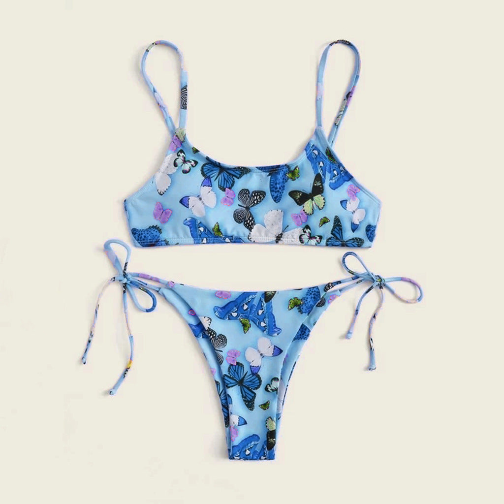 Summer Flowers Print Bikini