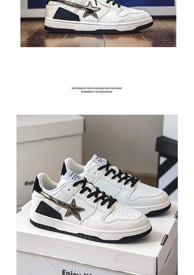 Retro Flat Contrast Color Sneaker Women's All-match