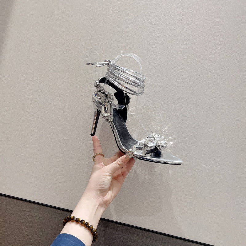 Nouilles froides pour femmes à la sauce sésame, talons aiguilles bas