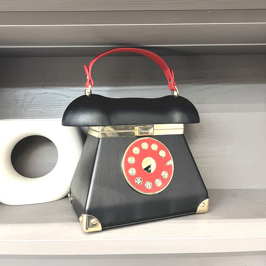 Women's Fashion Landline Phone-shaped Handbag