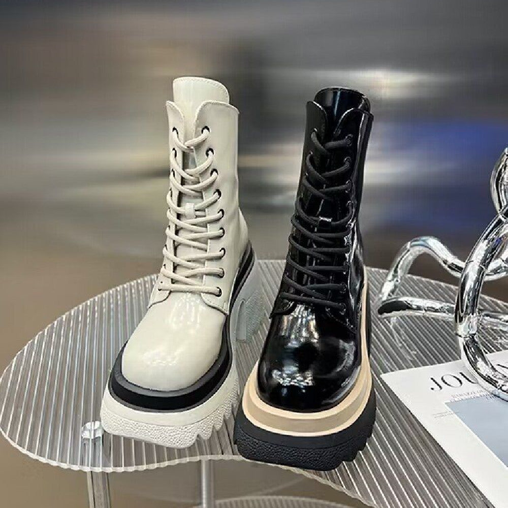 Thin Thick Heel Medium Boots