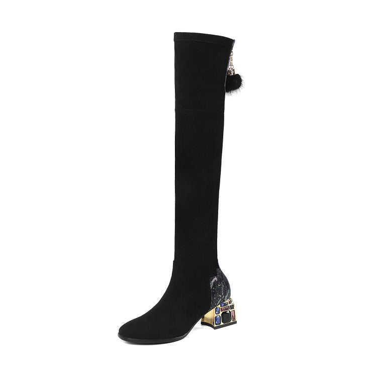 Autumn and winter fashion all-match square toe women's boots