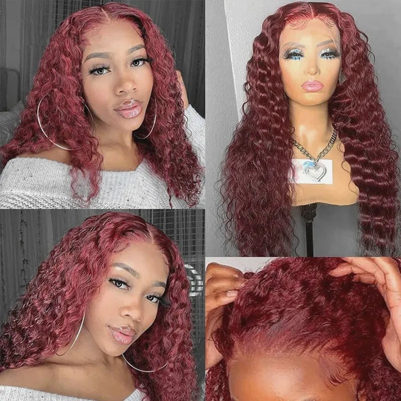 Front Lace Small Roll Set Lace Wig High-temperature Fiber Mixed