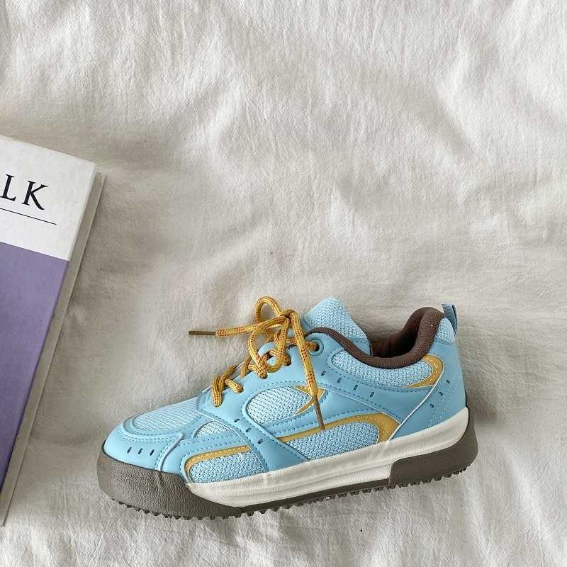 Scarpe da tavola traspiranti con plateau blu