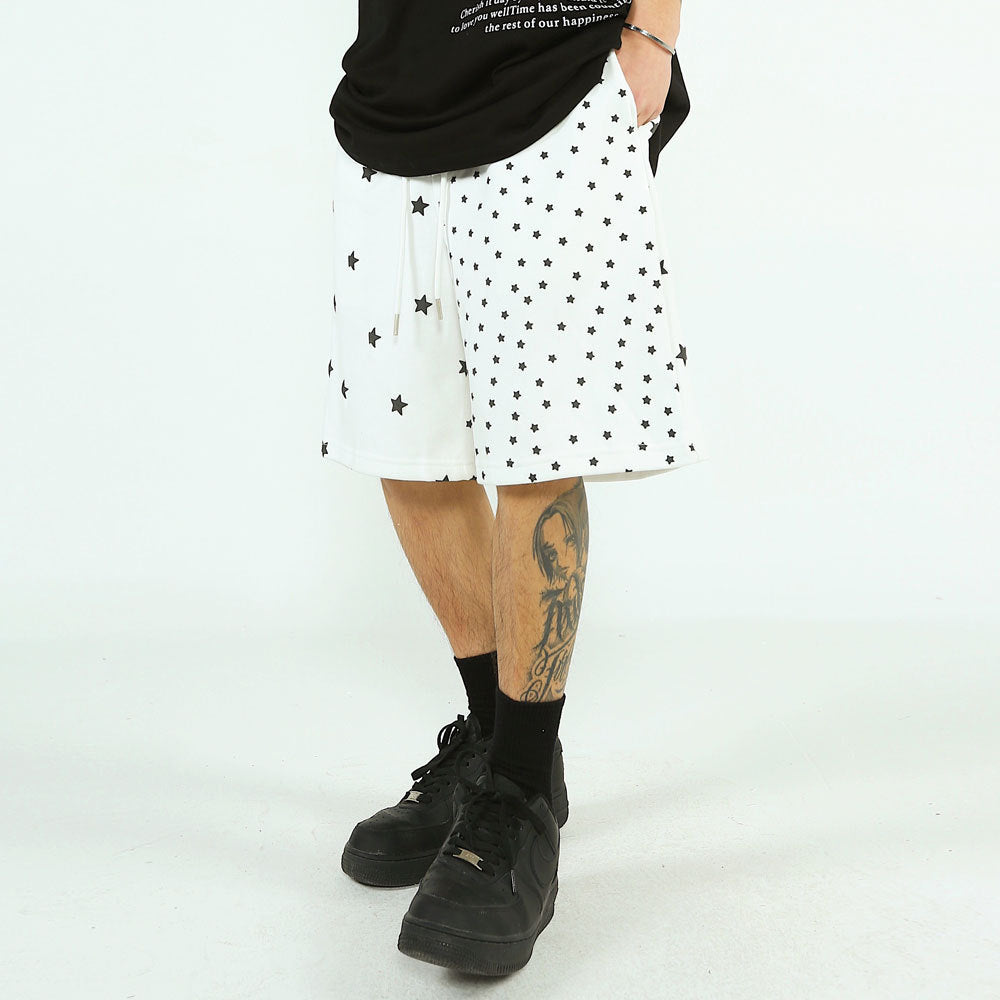 Five-pointed Star Full Print Casual Shorts