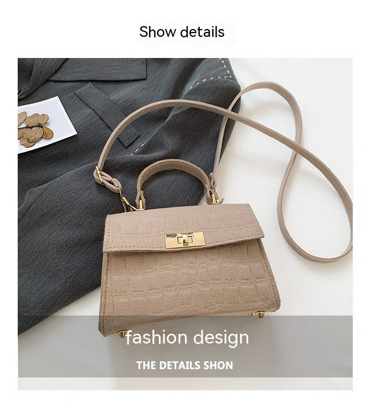 Borsa a tracolla piccola e alla moda, semplice, per il tempo libero, da donna, con una sola spalla